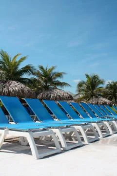 Chairs on a Resort Stock Photos