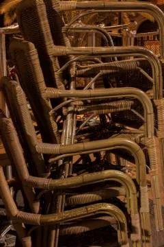 Chairs stack Stock Photos