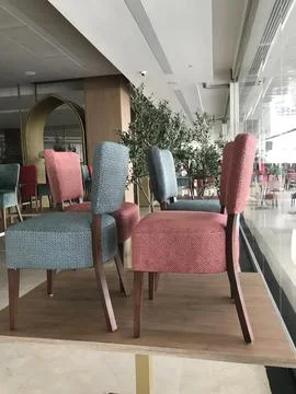 Chairs on the table Stock Photos