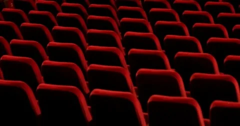Chairs on theater, cinema Stock Footage 73549936