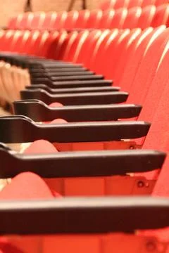Chairs in a Theater Stock Photos
