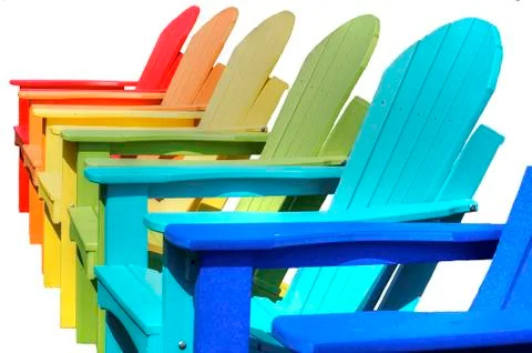 Chairs on White Stock Photos
