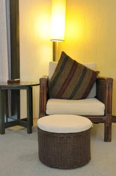 Chair,stool and table Stock Photos