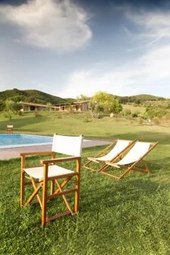 Chaise longue Stock Photos