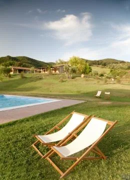 Chaise longue Stock Photos