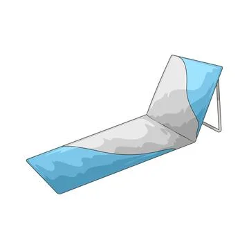 Chaise lounge illustration Illustrazione stock