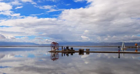 Chaka Salt Lake Vídeo Stock 295766862