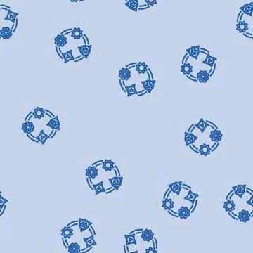 Chakra acupuncture line vector seamless pattern Stock Illustration