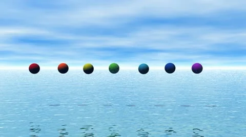 Chakra and sky blue Stock Footage 20644416