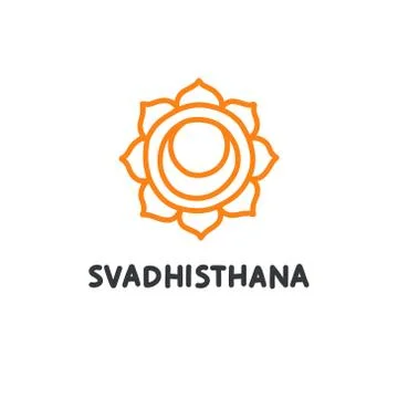 Chakra doodle icon, vector color illustration Stock Illustration