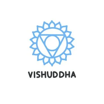 Chakra doodle icon, vector color illustration Stock Illustration