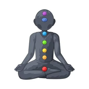 Chakra energy illustration Illustration