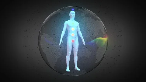 Chakras and Aura Stock Footage 125362288