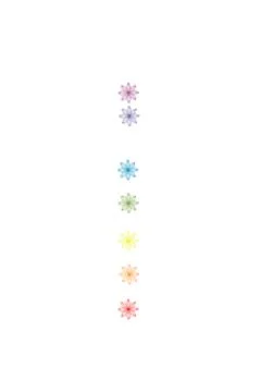 Chakras isolated on white background. Stock Illustration
