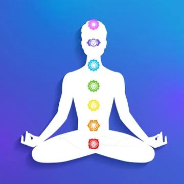 Chakras. Meditation Stock Illustration
