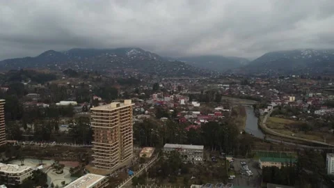 Chakvi, Georgia, View from Drone Stock Footage 223724559