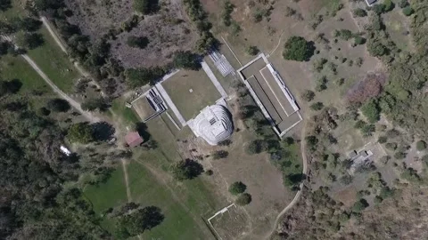 Chalcatzingo Olmec Pyramids, Descending Drone View, Morelos, Mexico HD Stock Footage 303323010