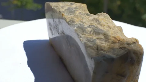 Chalcedon Mineral Sample Stock Footage 93845455