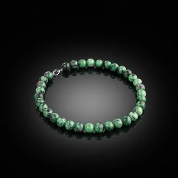 Chalcedony necklace Stock Photos
