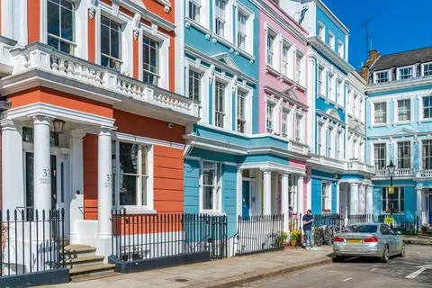 Chalcot Square, London Foto stock