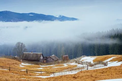 Chalet in the mountains Fotos de archivo