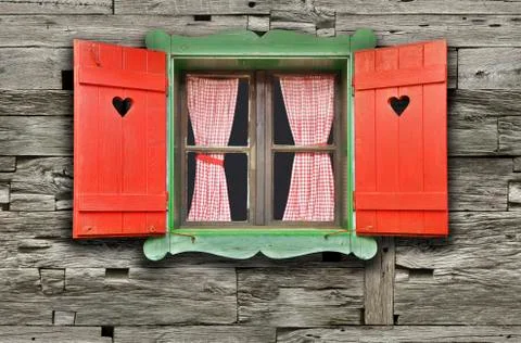 Chalet Window Stock Photos
