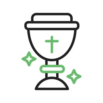 Chalice Icon Image. Stock Illustration