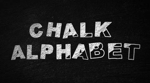 Chalk Alphabet folder Stock After Effects