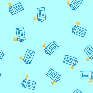 Chalk bag rock climbing vector seamless pattern イラスト素材