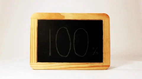 Chalk Board 100% Video stock 22498919