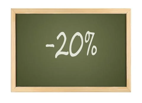 Chalk board bargain Stock Photos