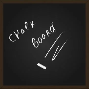 Chalk board Stock Illustration