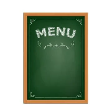 Chalk board menu. 스톡 일러스트