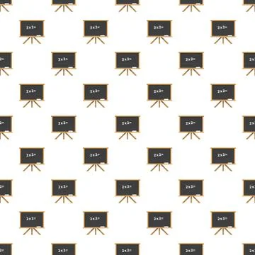 Chalk board on tripod pattern Stock Illustration