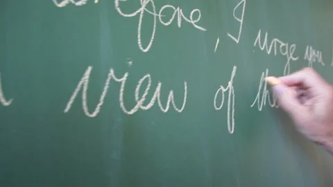 Chalk Board Writing Stock Footage 156765387