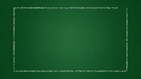 Chalk border frame animation. rectangle frame marker with drawing effect. chalk Stock Footage 317634390