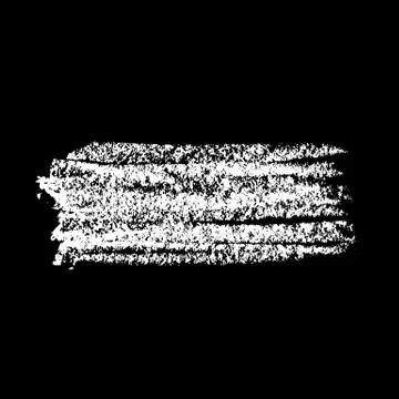Chalk brush. Grunge element with chalk texture. Hand drawn design elements on Illustrazione stock