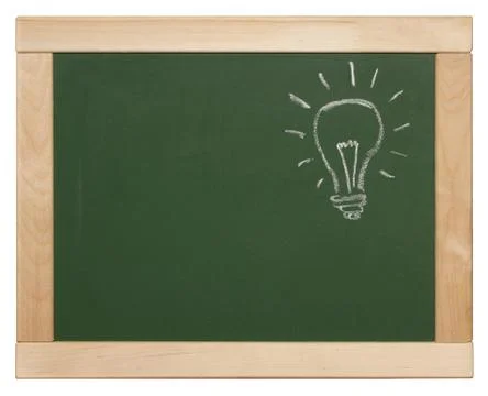 Chalk bulb Stock Photos