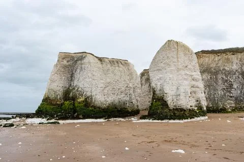 Chalk Cliffs at Botany Bay Broadstairs Foto stock