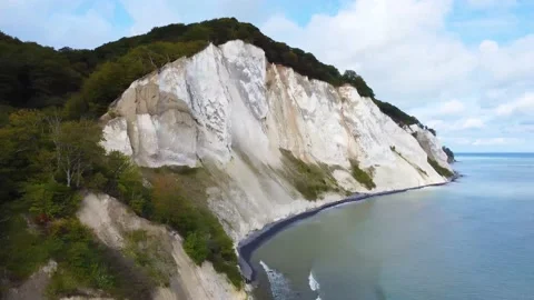 Chalk cliffs of Møn, Denmark Video stock 221767737