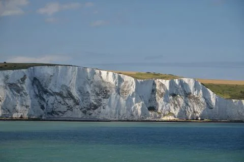 Chalk cliffs near Dover Stock Photos
