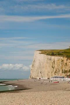 Chalk cliffs in normandy Foto stock