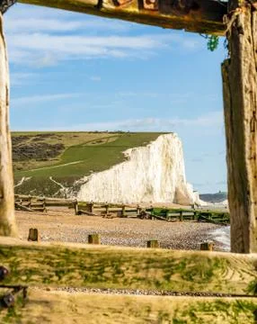 Chalk cliffs Fotos Stock