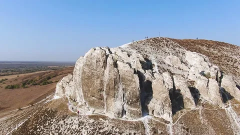 Chalk cliffs top view Stock Footage 141393957