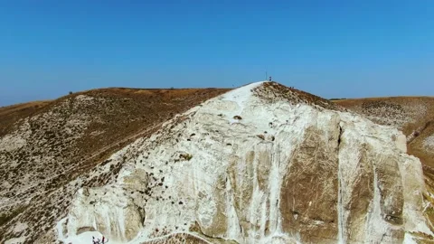 Chalk cliffs top view Stock Footage 141394994