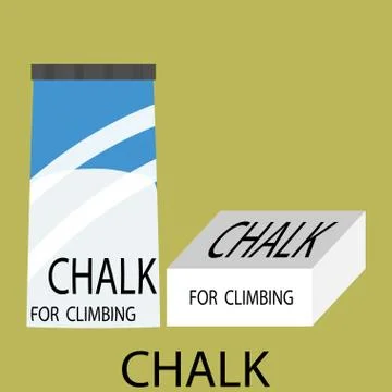 Chalk climbing icon Stock Illustration