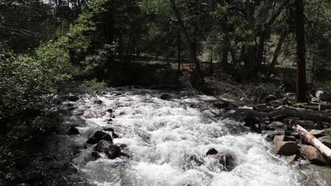 Chalk Creek Trailhead Rapids Stock Footage 157723807