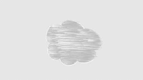 Chalk doodle exploding cloud animation Stock-Footage 333412992