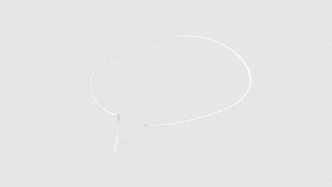 Chalk doodle exploding speech bubble animation 動画素材 333412975
