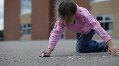  chalk drawing   Video stock 950717